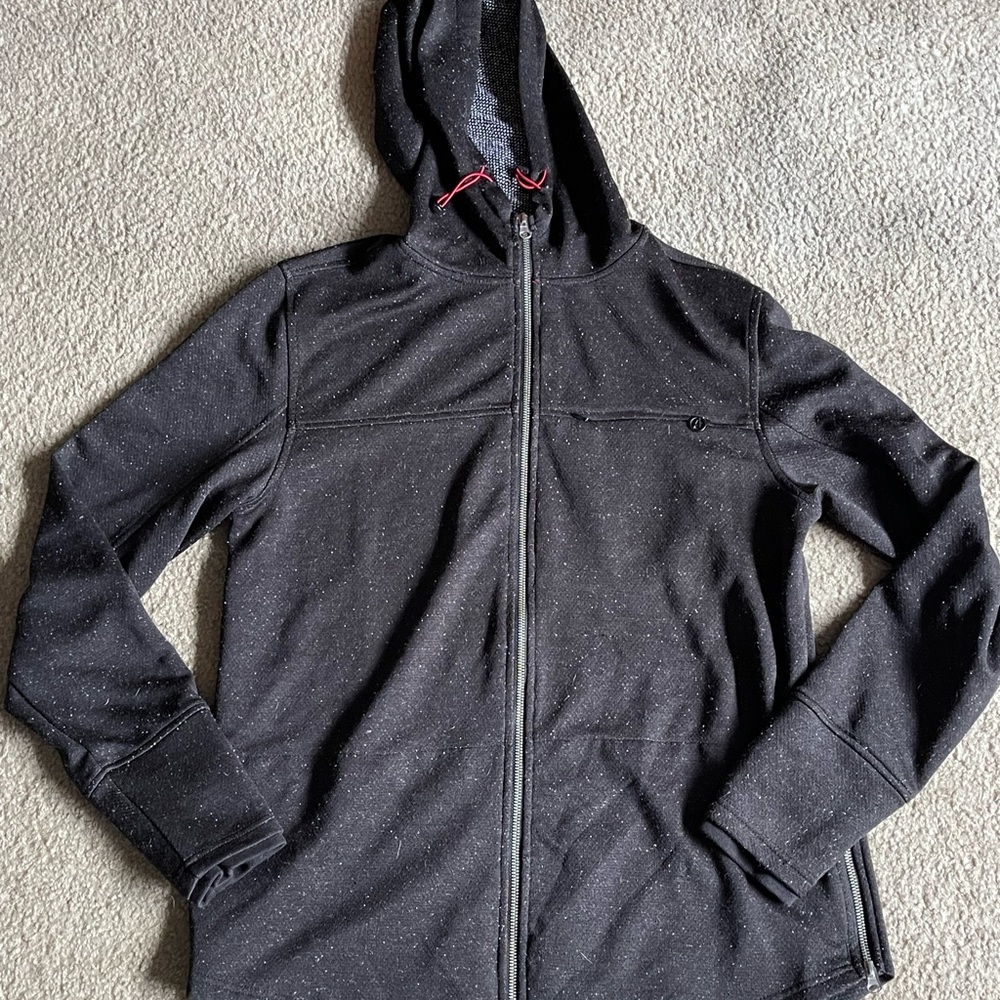 Five Four Black Speckled Full-Zip Hoodie